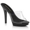 Fabulicious - LIP101 Mules with heel - Black/Transparent Product image